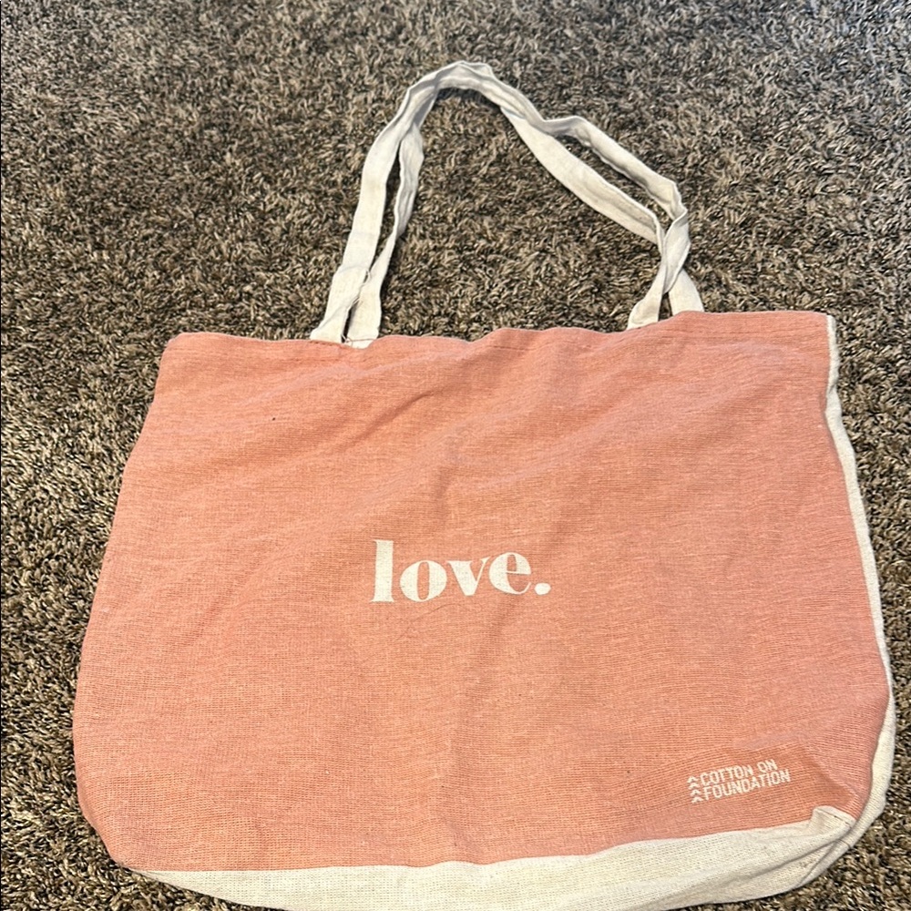 Cotton On Pink Tote Bag